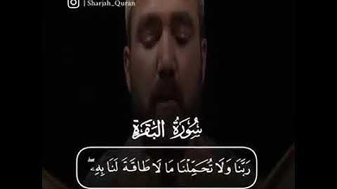 {لا يكلف الله نفساً إلا وسعها} مقطع من سورة البقرة