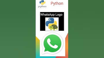 WhatsApp Logo Using Python Turtle 🐢#python #pythonturtle #shorts #whatsappstatus #whatsapp #logo