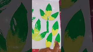 Beautiful Patti Painting 🌿 | Easy Leaf Art Design for Beginners #shorts