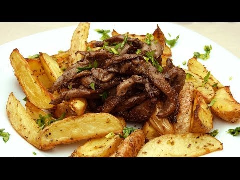 Video: Potatoes With Meat And Oyster Mushrooms