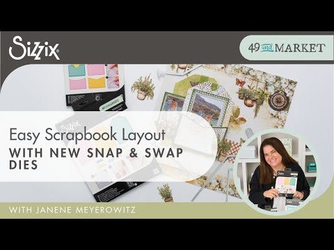 幻。SCRAP BOOK STORE 2nd、3rd DEMO Scrapbook Page Layout with Snap and Swap Dies from 49 and Market