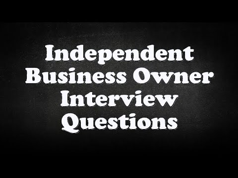 independent business owner interview questions youtube independent business owner