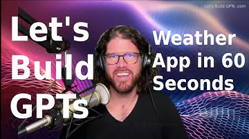 Build a weather app in 60 seconds