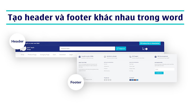 Hướng dẫn cài đặt header khác nhau trên mỗi trang