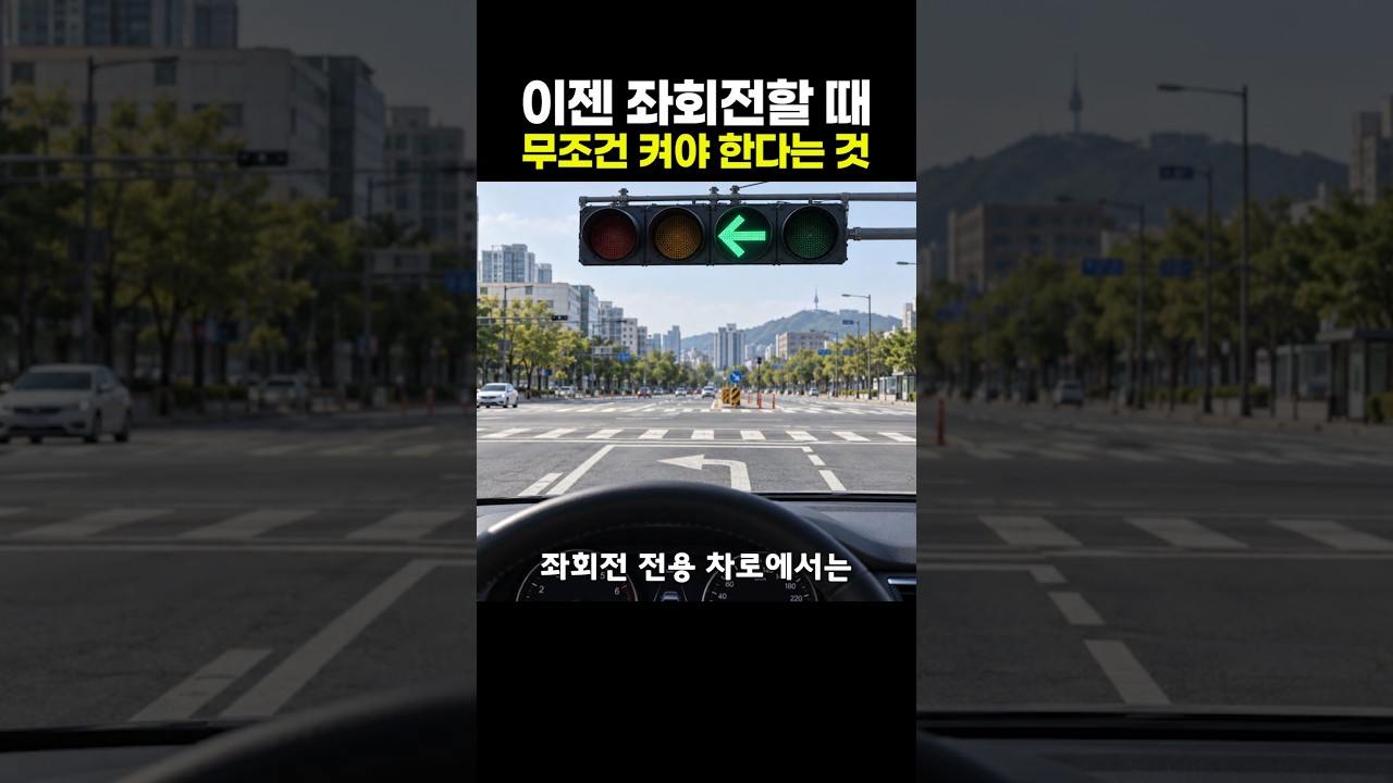 이젠 좌회전할 때 무조건 켜야 한다는 것
