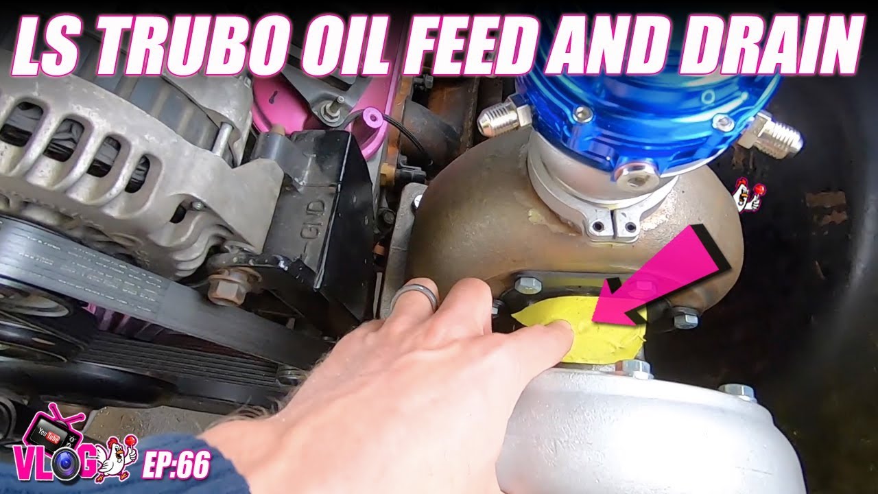 LS Turbo Oil Feed and Drain - YouTube