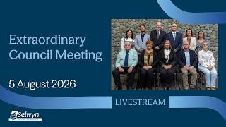 Extraordinary Council Meeting - 5 August 2026
