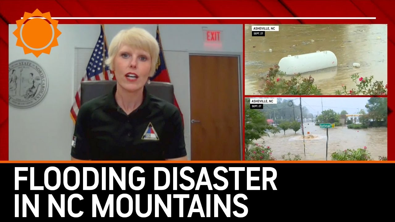 ⁣Flooding Disaster in North Carolina Mountains After Helene