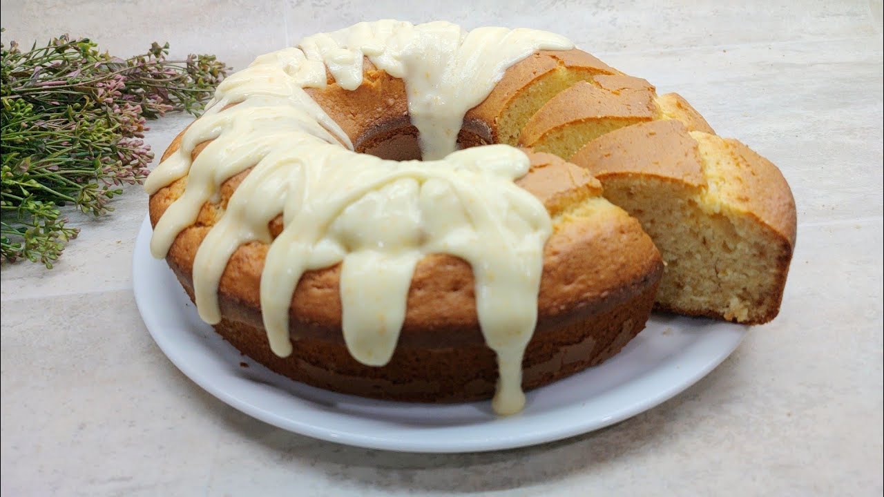 كيكة البرتقال الفاخرة بالحليب المغلي وصوص السكر بطعم وريحة البرتقال 🍊