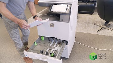 Sharp Printer: Putting Paper in the Copier