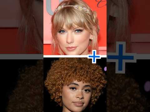 AI combines Ice Spice and Taylor Swift. AI taylorswift swiftie icespice superbowl