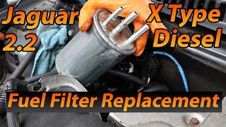 Jaguar X Type Diesel Fuel Filter Change (diy) - YouTube