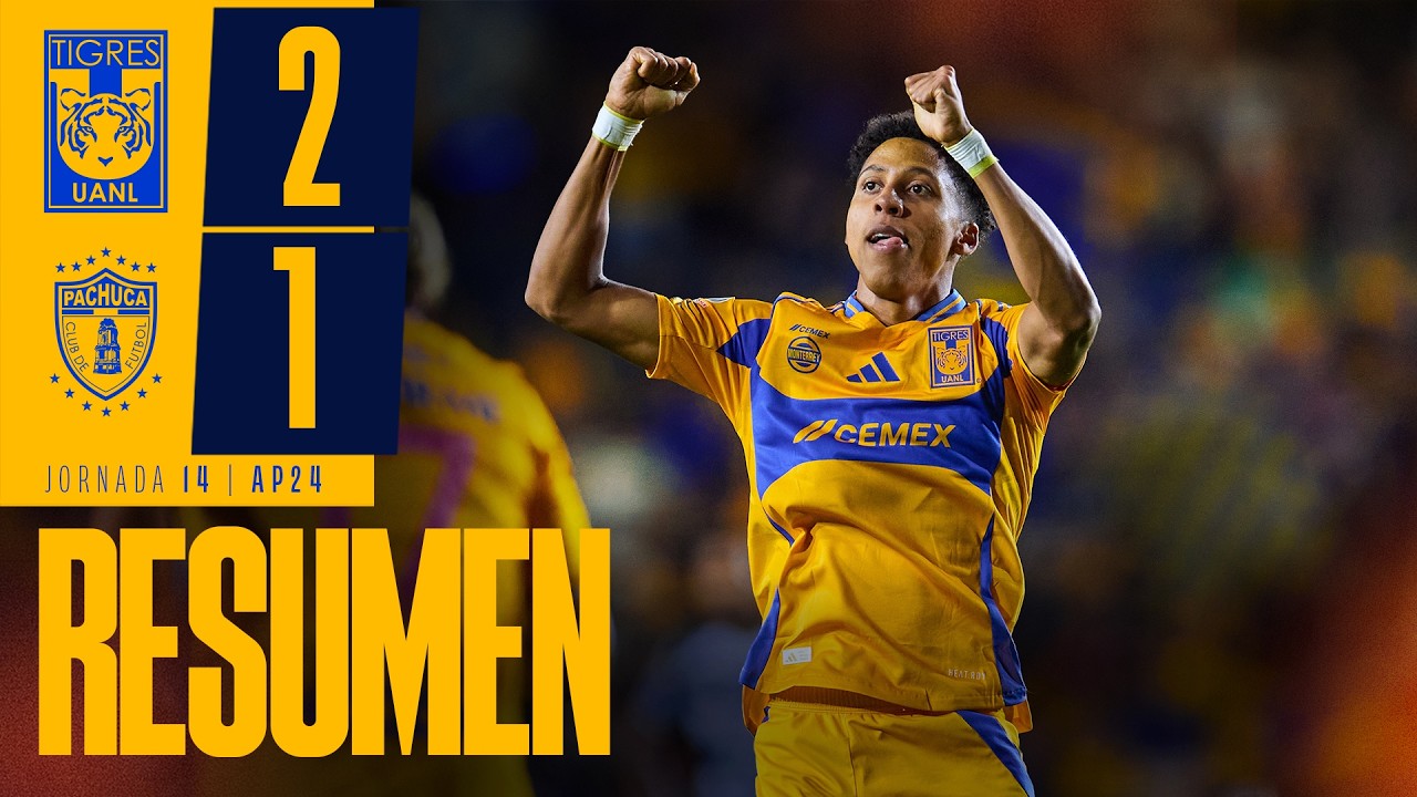 📹 Resumen Liga MX | Tigres 2 - 1 Pachuca | Jornada 14 | Apertura 2024 ...