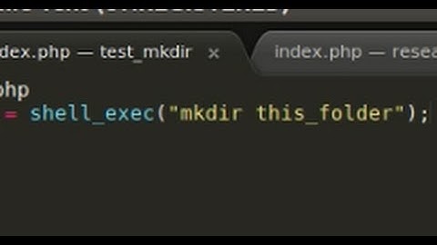 PHP problem : mkdir doesn