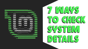 How to check system details on Linux (Ubuntu, Mint, Fedora, Kali Linux)