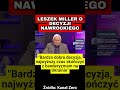 LESZEK MILLER POCHWALA DECYZJĘ NAWROCKIEGO!