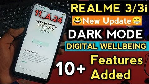 Color os 6.0.1 darkmode update in Realme 3/3i l color os 6 darkmode update for Realme 3/3i A.24