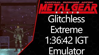 MGS1 | Integral | PS1 Emulator | Extreme | Glitchless | 1:36:42 IGT