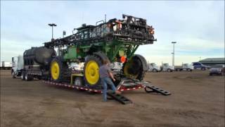 2015 VALLEY FARM INDUSTRIES Tandum Sprayer Trailer w/Auto Ramps For Sale