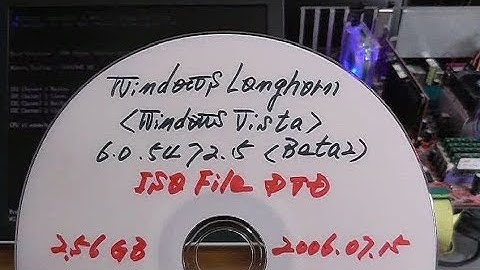 Installation of the Windows Longhorn [ Build 5472.5 Beta 2 ]