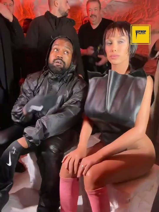 Kanye West & his wife Bianca Censori at Milan Fashion Week 🎥