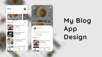 My Blog App Design using Adobe XD