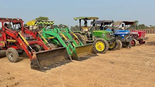 Mahindra Arjun Novo 605 Loader And John Deere 5205 Loader Loading Mud Tractors Sonalika Mahindra