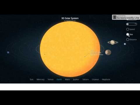 Stunning Example of CSS 3 |  Solar System