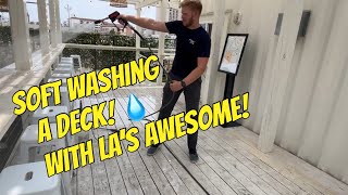 Soft Washing a Deck with LA’s Awesome! | How to Soft Wash a Deck screenshot 2