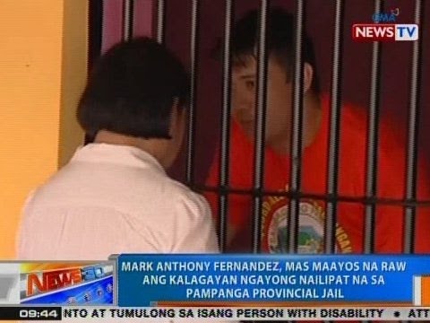 NTG: Mark Anthony Fernandez, mas maayos na raw ang kalagayan sa Pampanga Provincial Jail - YouTube