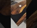 💓When you look closely at this black river resin dining table, you will be amazed.#table #resin #fy