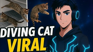 I Made a Diving  Cat  Go Viral Using Free AI Tools  || (Step by step tutorial)