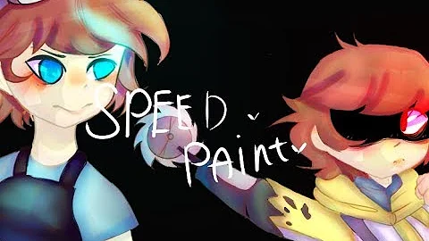 speed paint ( LazyAnimation23) IT AU "redrawing the frame"