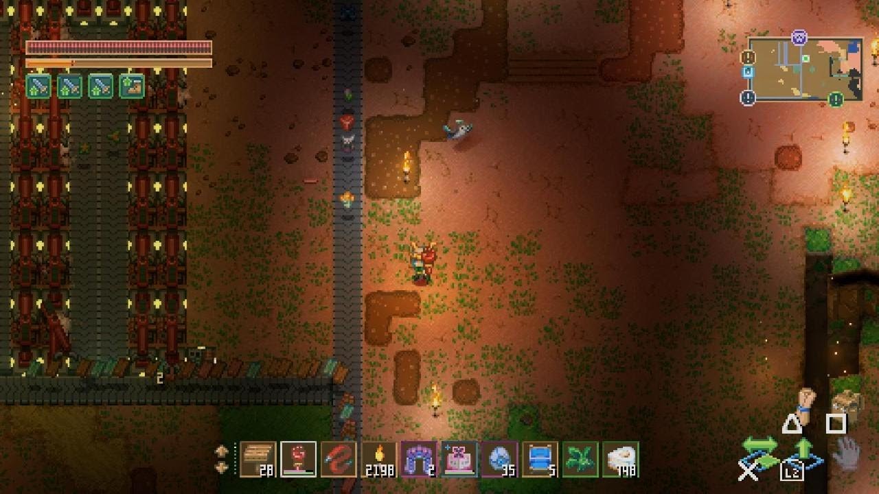 Core Keeper- auto recycling/fishing/mob farm set up