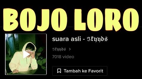 Dj Bojo loro remix funkot viral tiktok