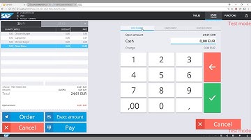 SAP Customer Checkout : Using Hospitality Mode
