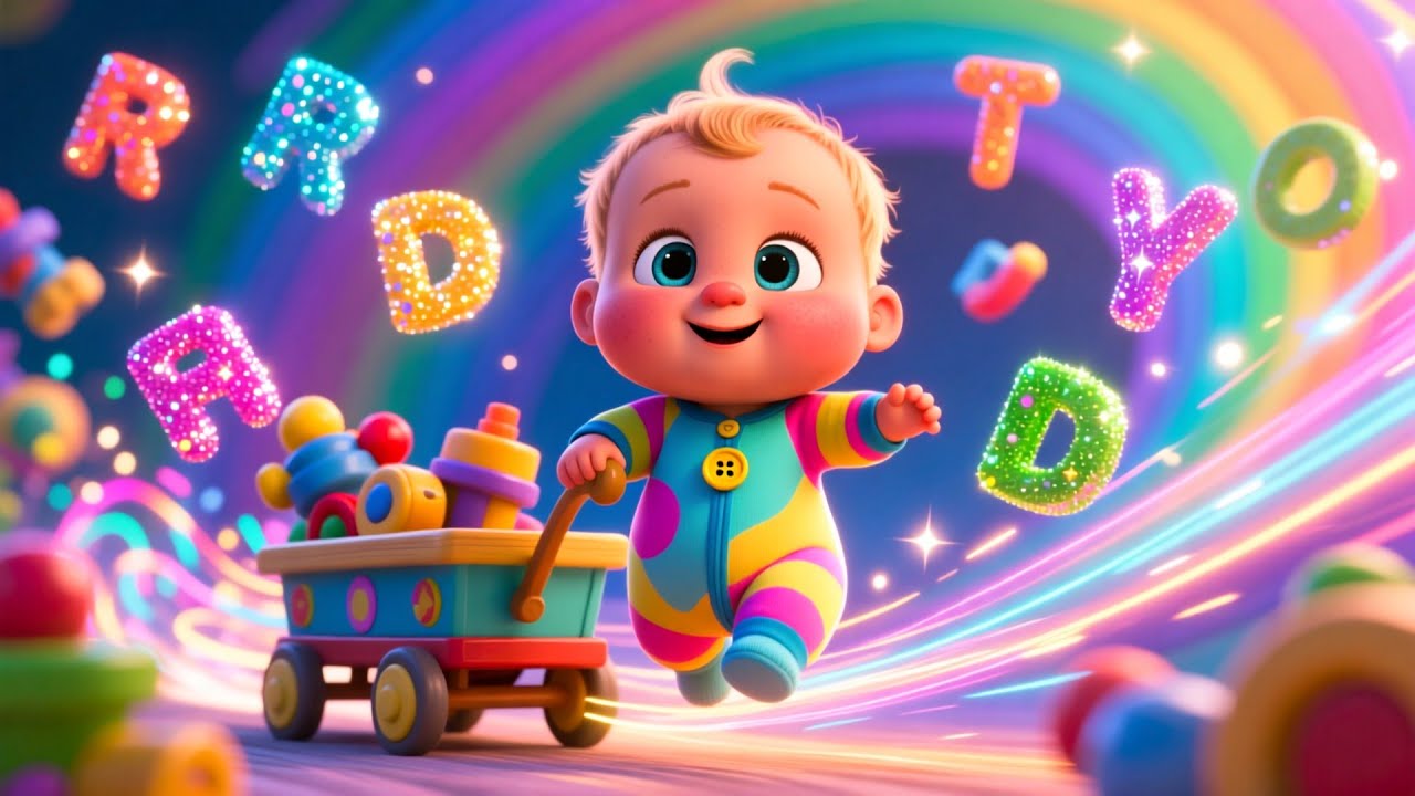 Baby Joins Magic ABC Ride ✨🔤 Fun Kids Song | Learn Letters & Alphabet
