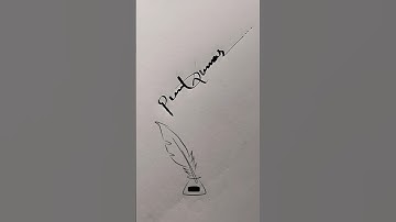 How to write signature style your Name #shorts #punit
