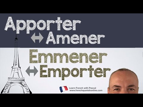 Apporter Amener Emporter Emmener In French