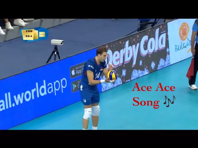 Incredible Ace Serve from ATANASIEJEVIC Aleksander SRB-FRA Volleyball Mens WC class=