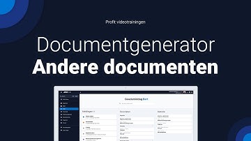 Documentgenerator - Andere documenten