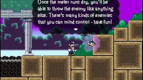 Psycho Waluigi - 1 - hey it takes me the whole level to get how it works hooray!
