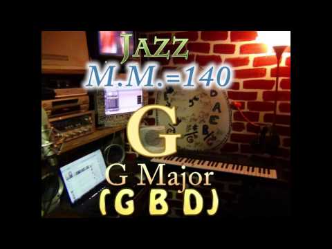 g-major-(g-b-d)---jazz---m.m.=140---one-chord-backing-track