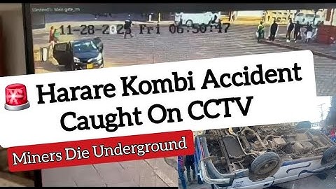🚨💔 Harare CBD Kombi ACCIDENT Caught live On CCTV ..Magweja 8 Woshaya Zvinorwadza