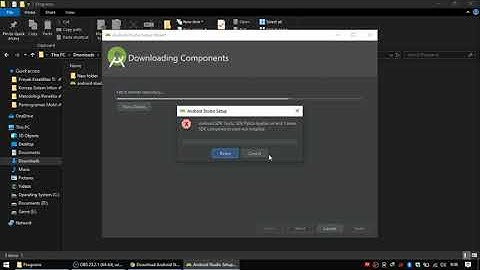 SDK components were not installed