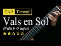 (Daniel Fortea) Waltz in G major - Guitar Lesson + TAB