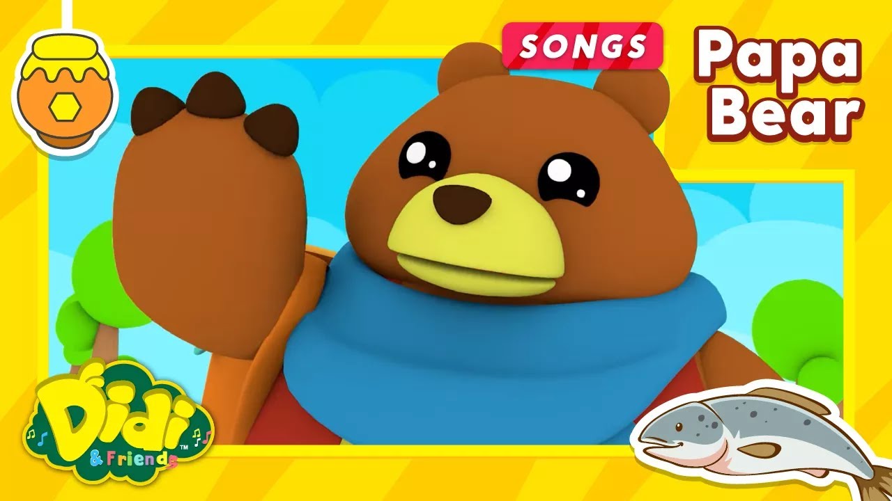 Papa Bear Song, Nursery Rhymes & Song for Kids