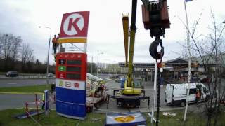 Timelaps przemiana stacji na Circle K