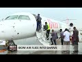 IBOM AIR FLIES INTO GHANA