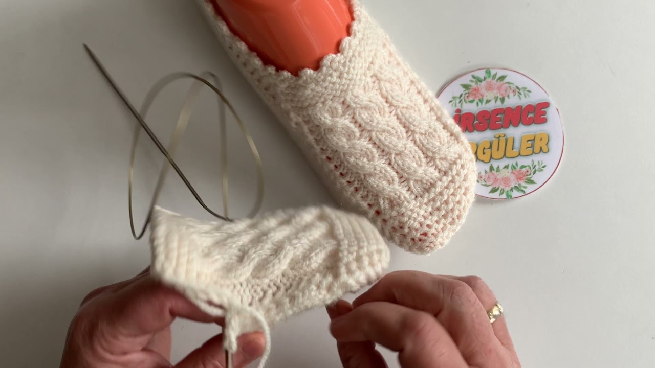 YENİ MODEL /SAÇ ÖRGÜLÜ PATİK / ŞİŞLE ÖRÜLEN  /ÇEYİZLİK PATİK YAPIMI !!!!!